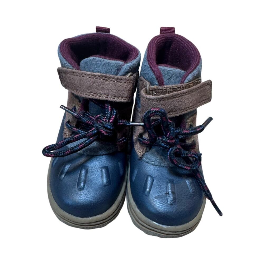 CARTERS baby/Toddler High Top boots; size 4, Brown - Picture 1 of 10